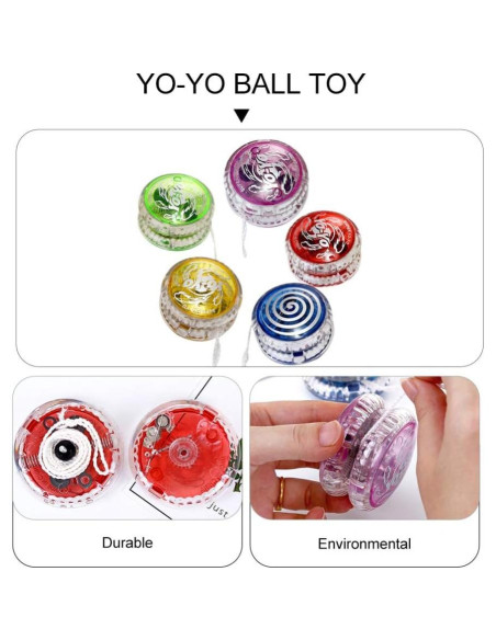 Yo-Yo Iluminado Profesional Amosfun 5 Piezas para Niños