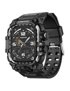 Funda con Correa amBand para Apple Watch 45mm - Negro Mate