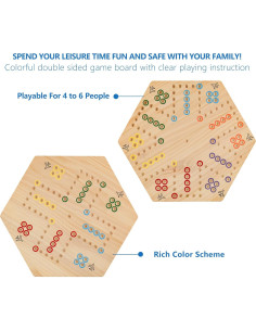 Juego de Mesa Wahoo de Madera 50.8x45.7 cm para 4-6 Jugadores 2