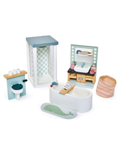 Conjunto de Baño Dovetail Tender Leaf Toys - Muebles Miniatura