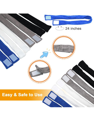 Collares Masticables Sensory 8 Piezas Tela de Toalla para Niños