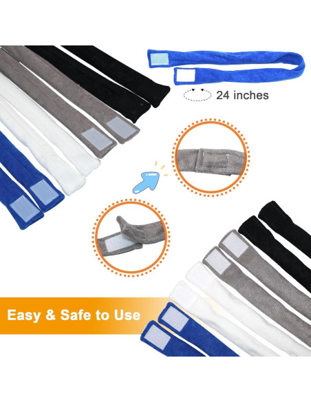 Collares Masticables Sensory 8 Piezas Tela de Toalla para Niños