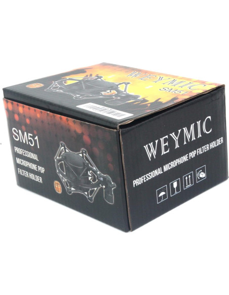 Soporte de micrófono universal negro SM51 para diafragma 48-51mm Soporte de micrófono universal negro SM51 para diafragma 48-51mm