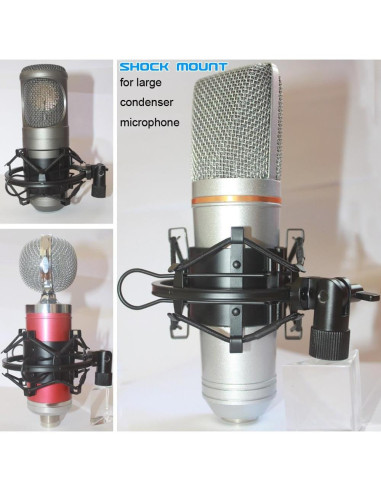 Soporte de micrófono universal negro SM51 para diafragma 48-51mm