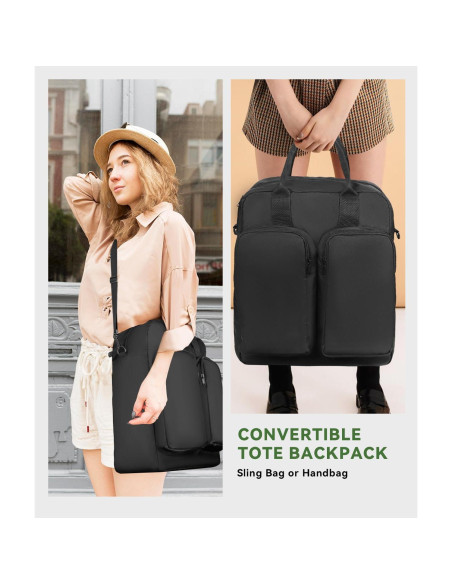 Mochila de viaje 40L para laptop 17" negra - Aprobada por TSA