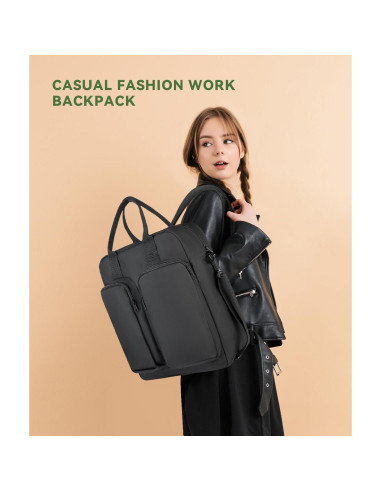 Mochila de viaje 40L para laptop 17" negra - Aprobada por TSA