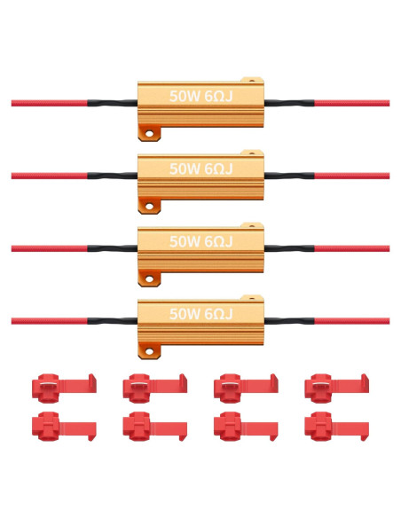 Kit 4 Resistencias de Carga 50W XMGHCK para LED 12V