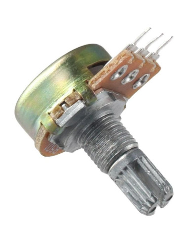 10 Potenciómetros Lineales Rotativos 500 Ohm AllGIFT