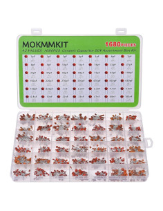 Kit de Capacitores Cerámicos MOKMMKIT 1680 Piezas 1pF-100nF 50V