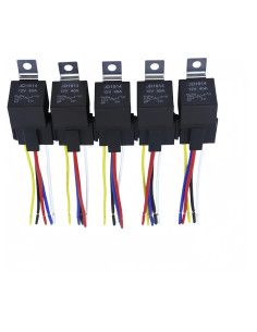 Relé Automotriz 12V 40A Losato - 5 Piezas con Conector