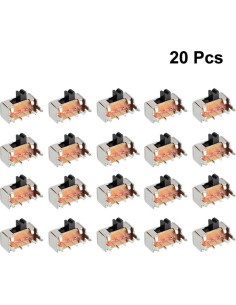 Interruptor Deslizante 2 Posiciones uxcell 20 Pcs 2mm Retención 2