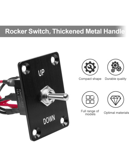 Interruptor de Palanca GUETNEU 6 Pines 15A-250V AC/DC Impermeable