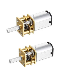 2 Motores de Engranaje DC 6V 30RPM Metal 0.18A para Robots