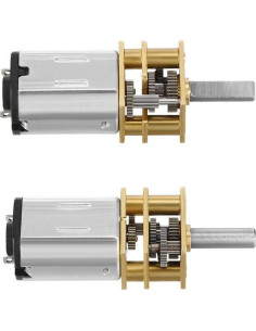 2 Motores de Engranaje DC 6V 30RPM Metal 0.18A para Robots 2