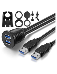 Cable de extensión USB 3.0 OBVIS 1.83m con 2 puertos macho/hembra