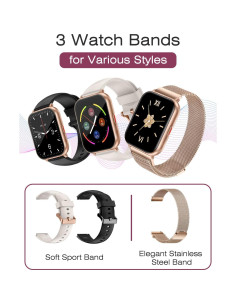 Reloj Inteligente Cloudpoem 1.85" Fitness Llamadas IP68 Dorado 2