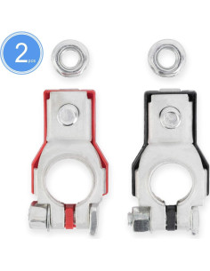 Conectores de Terminal de Batería Aoerzn BTC, 2 Piezas, Resistente 2