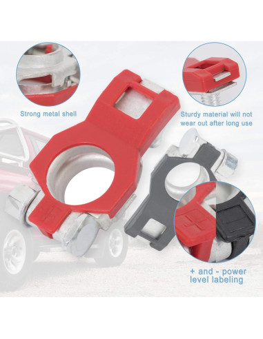 Conectores de Terminal de Batería Aoerzn BTC, 2 Piezas, Resistente