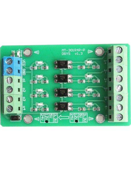 Módulo Optoacoplador 4 Canales NOYITO 24V a 3.3V