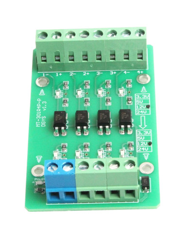 Módulo Optoacoplador 4 Canales NOYITO 24V a 3.3V