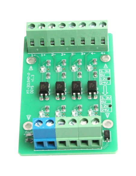 Módulo Optoacoplador 4 Canales NOYITO 24V a 3.3V