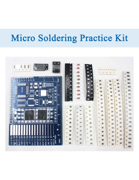 Placa de Práctica SMD/SMT ISolderStore - Kit de Soldadura DIY