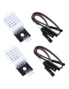 Sensor DHT22 NIIIYTYB Digital de Temperatura y Humedad 2PCS