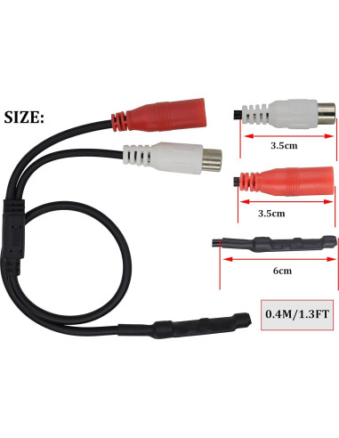 Micrófono de Vigilancia CCTV HCFeng RCA 40.64 cm Alta Sensibilidad