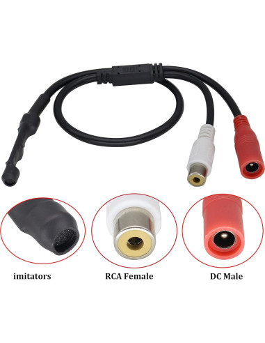 Micrófono de Vigilancia CCTV HCFeng RCA 40.64 cm Alta Sensibilidad