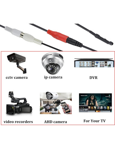Micrófono de Vigilancia CCTV HCFeng RCA 40.64 cm Alta Sensibilidad
