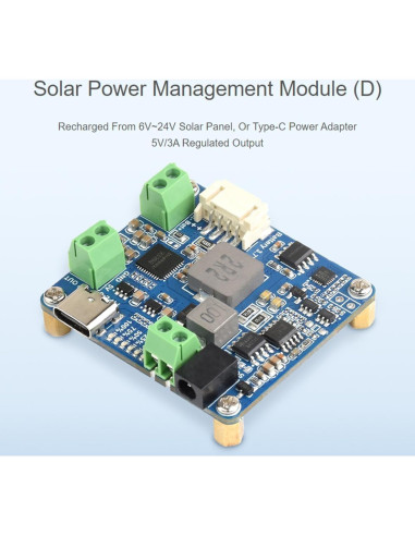 Módulo de Gestión de Energía Solar Wonrabai 5V/3A MPPT