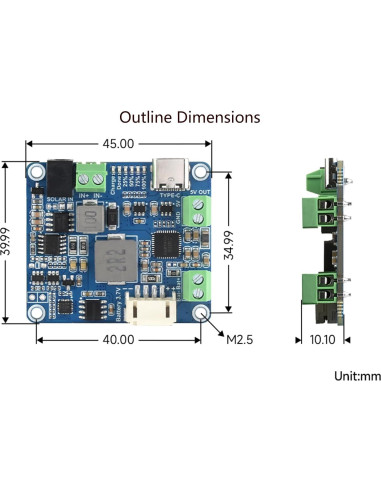 Módulo de Gestión de Energía Solar Wonrabai 5V/3A MPPT