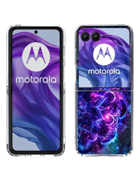 Funda Dura Motorola Razr Ultra 2025 Mandala Púrpura