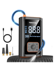 Compresor de Aire Portátil Termitor ST-09 150PSI con Luz LED