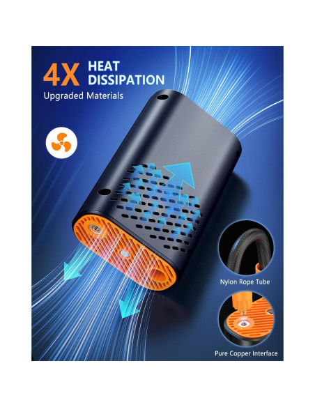 Compresor de Aire Portátil Termitor ST-09 150PSI con Luz LED