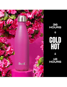 Botella de Agua S'well 500ml Acero Inoxidable Rosa Azalea 2