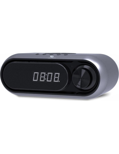 Altavoz Bluetooth LETZOY Kloud con Reloj Digital y Carga Inalámbrica 10W