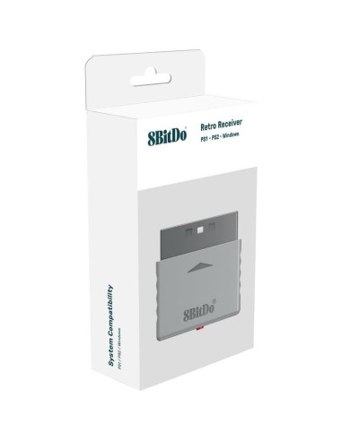 Adaptador Retro Bluetooth 8Bitdo para PS1/PS2/Windows - Compatible PS4/PS5/Xbox