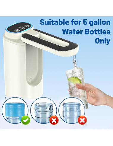 Dispensador de Agua Eléctrico UWTLFCE 5 Galones Plegable