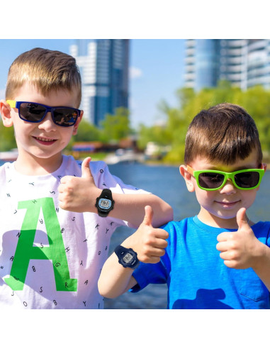 Reloj Digital Deportivo Impermeable Viecaeio para Niños 3-8 Años