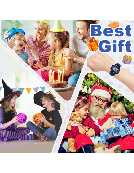 Reloj Digital Deportivo Impermeable Viecaeio para Niños 3-8 Años