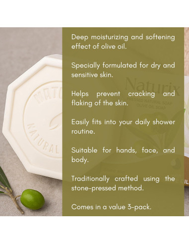 Jabón Orgánico Prensado en Piedra Limopa - Hidratante 125g