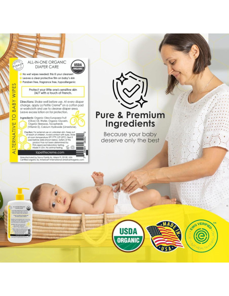 Loción Linimento Orgánica La Petite Creme 226.8 g Bebés