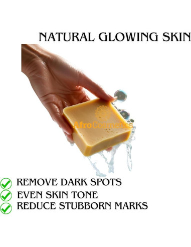 Jabón de Barra de Miel y Cúrcuma Afro Cosmetics 113 g