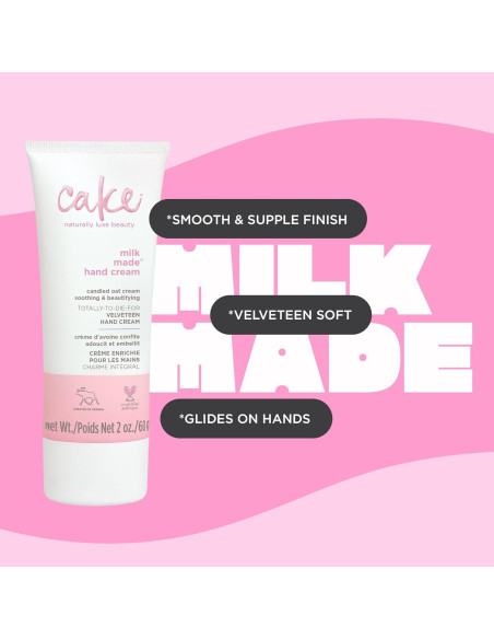 Crema de Manos Cake Beauty 60ml - Hidratante de Leche de Avena