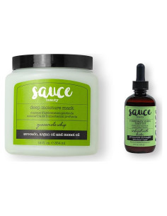 Máscara Capilar Guacamole Sauce Beauty + Aceite Romero Menta - Hidratación y Crecimiento