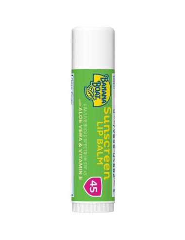 Bálsamo Labial Solar Banana Boat Aloe Vera SPF 45 - 3 Unidades