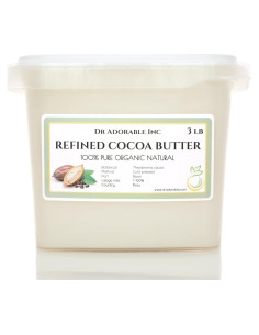 Manteca de Cacao Refinada Dr Adorable 1.36 kg Orgánica Pura