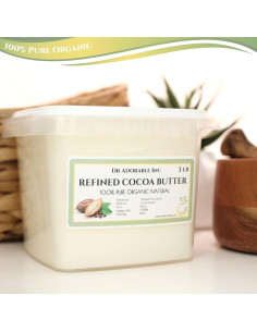 Manteca de Cacao Refinada Dr Adorable 1.36 kg Orgánica Pura 2
