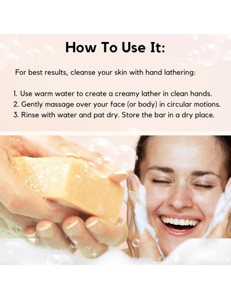 Jabón Natural de Avena ECO ROOTS - Hidratante 340g - 3 Pack